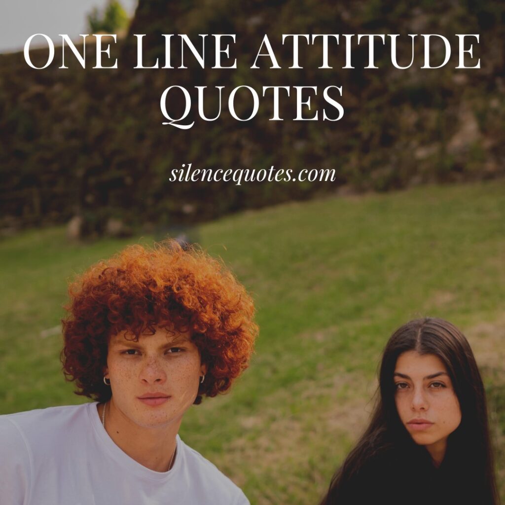one line attitude quotes