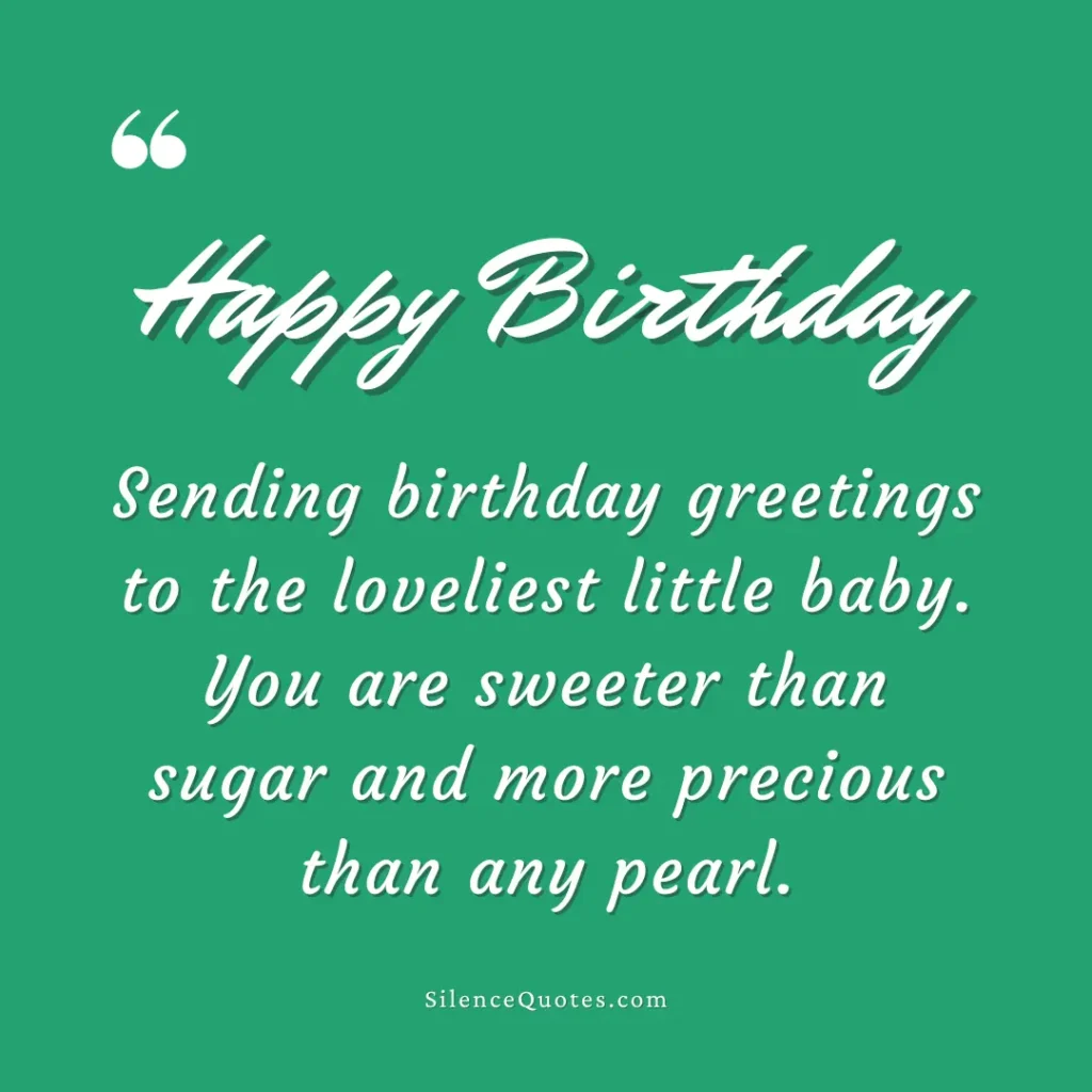 Birthday Quotes for Baby