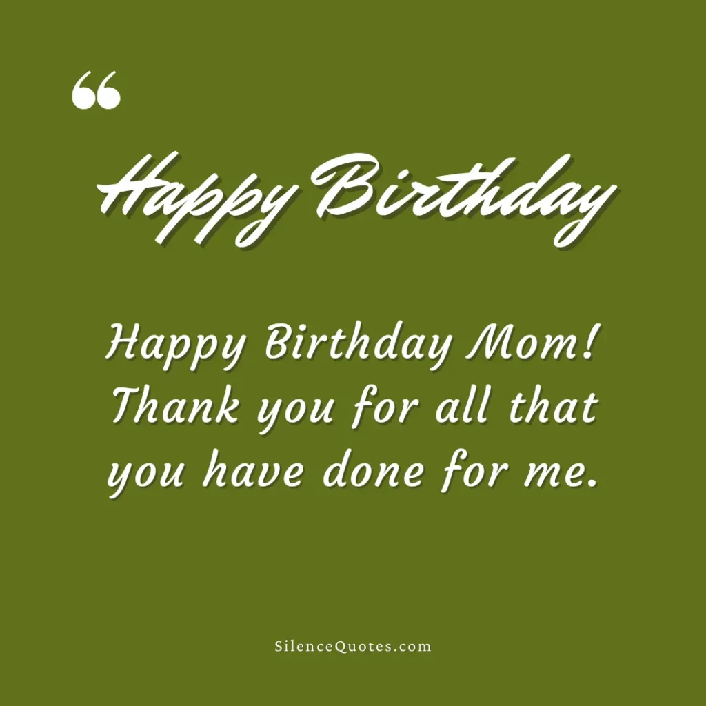 Birthday Quotes for Mother