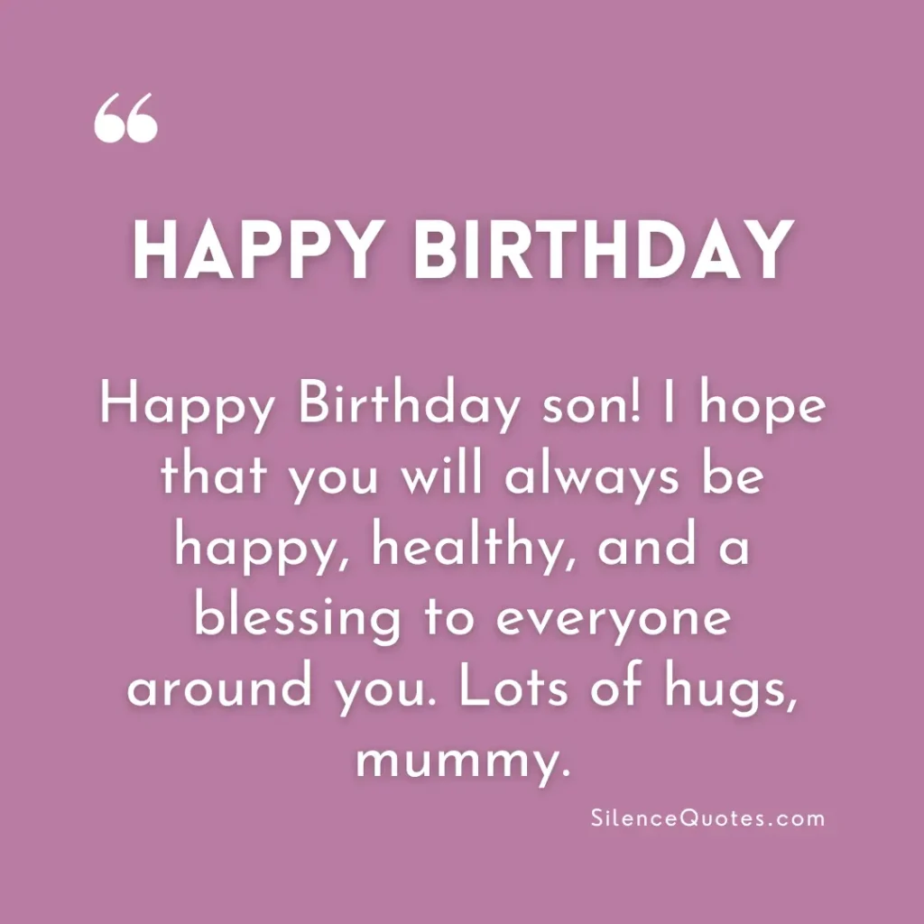 Birthday Quotes for Son from Mom