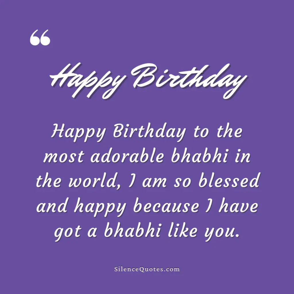 Birthday Quotes for Bhabhi