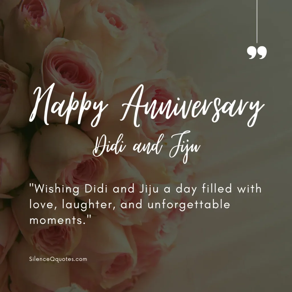 Happy Anniversary Didi and Jiju